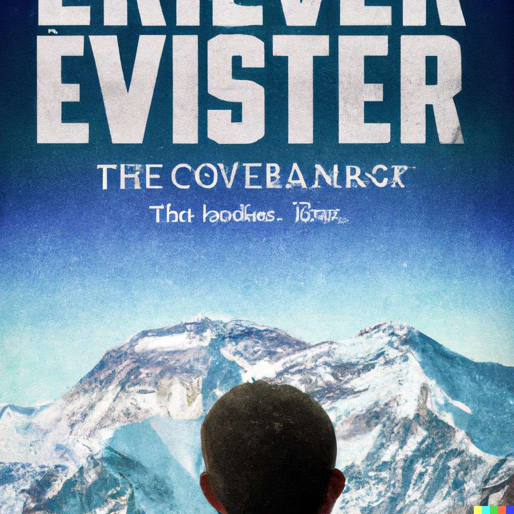 someone gazing at Mount Everest, promotional poster for an Oscar-winning movie